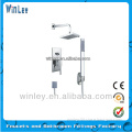 single lever brass concealed rain shower faucet with shower hand